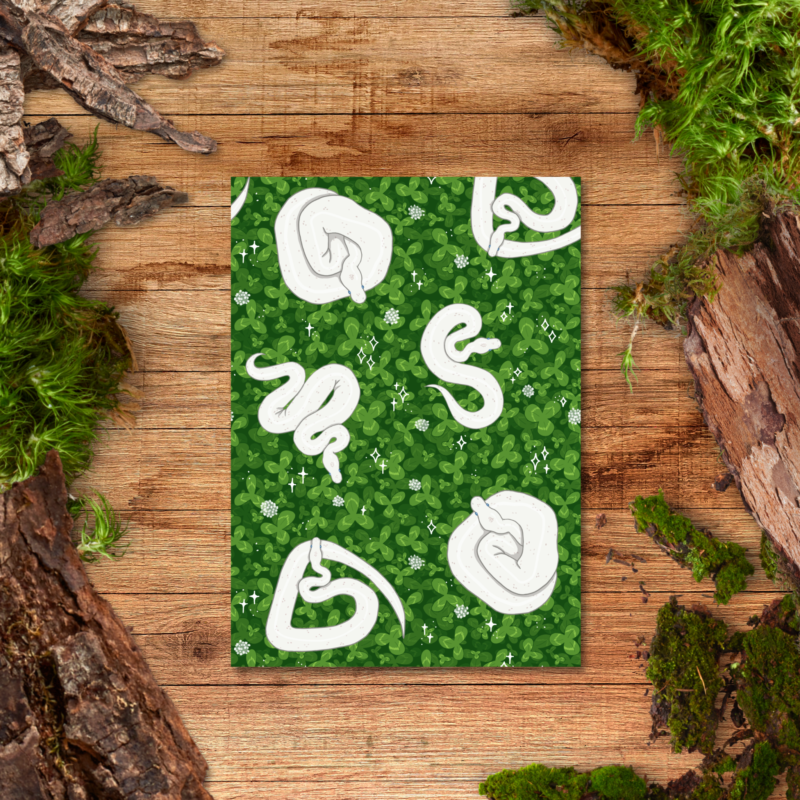 15 Notebook - Clover Field - Blue Eyed Lucy Ball Python - Wholesale